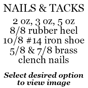 TACKS & NAILS for Shoe Repair and Shoe Making/shoe Tacks/attaching  Nails/wire Clinching Nails 