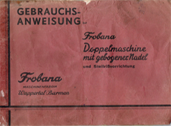 Frobana Doppelmaschine Gebrauchsanweisung